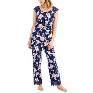 Charter Club Womens Sleepwear Lace-Trim Pajama Set Size X-Large